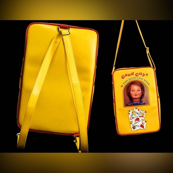 Official Child's Play 2 Good Guy Doll Chucky Box Dual Crossbody Backpack - NWT - Picture 3 of 12